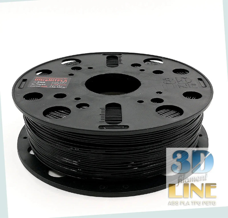 Load image into Gallery viewer, UltraHitPla 3DLine филамент - Висококачествен черен материал за перфектни 3D принтове.