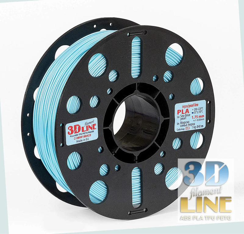 Load image into Gallery viewer, 3DLine PLA Филамент, Морско Синя Перла, Иновативни проекти 3DLine, Филамент за 3D принтер, 3DLine PLA Филамент