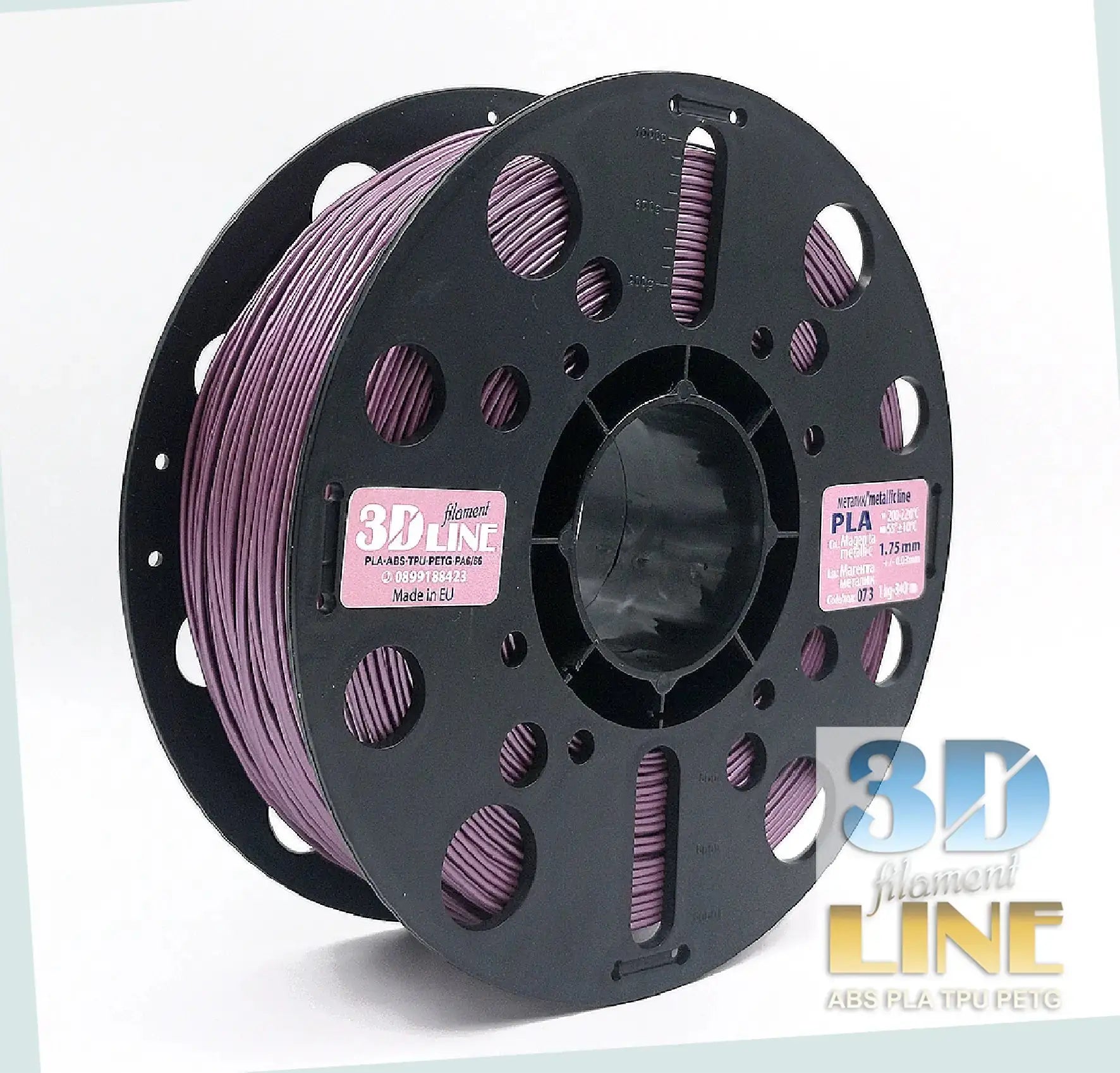 3DLine PLA Филамент Магента Металик - Гарантирано Качество – easytech3d