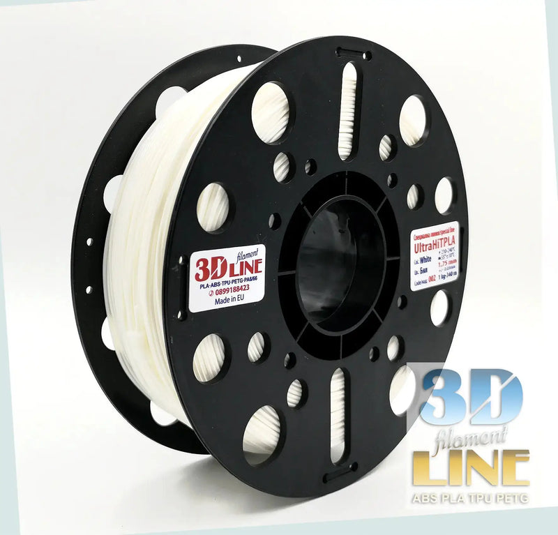 Load image into Gallery viewer, UltraHit PLA 3DLine - Бял филамент за безупречни 3D принтове с високо качество