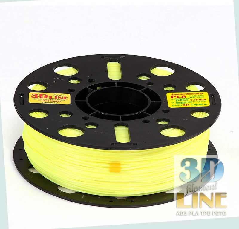 Load image into Gallery viewer, 3DLine PLA, Интензивно жълто, Филамент, Ярки цветове, 3D принтиране, Високо качество