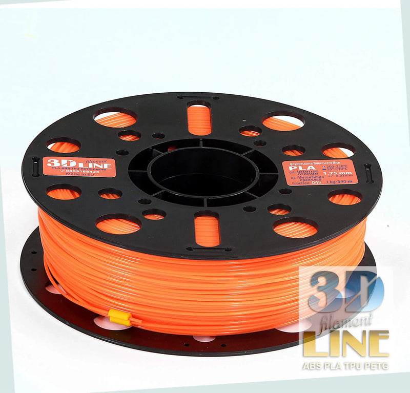 Load image into Gallery viewer, 3DLine PLA, Интензивно оранжево, Филамент, Ярки цветове, 3D принтиране, Творчество