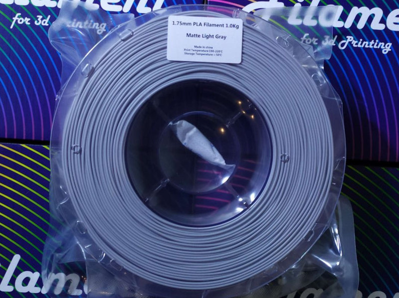 Load image into Gallery viewer, Изпробвайте Nature3D 1.75mm 1kg PLA филамент в нюанс "Матов светло сив" за вашите следващи творчески проекти.