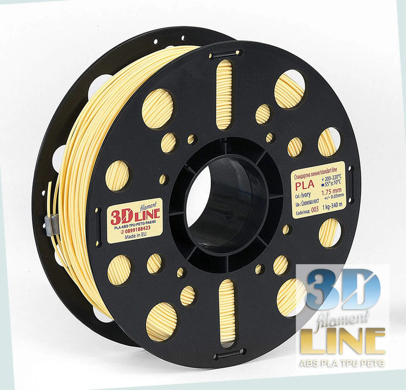 Load image into Gallery viewer, 3DLine PLA филамент, Слонова кост 3D материали, EasyTech3D филамент, Цветове за 3D принтиране, Идеален филамент за творби, Висококачествен 3D печат, Иновативен PLA филамент, Съвместимост с 3D принтери, Професионални 3D материали, Бърз и лесен 3D печат
