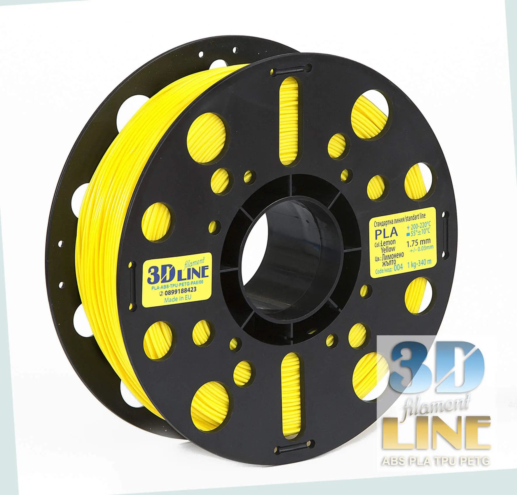 Новият 3DLine PLA Филамент - Лимонено Жълто, ведри принтове – easytech3d