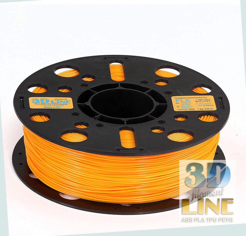 Load image into Gallery viewer, 3DLine PLA, Златисто жълто, Филамент, Ярък цвят, Персонализация, 3D принтиране