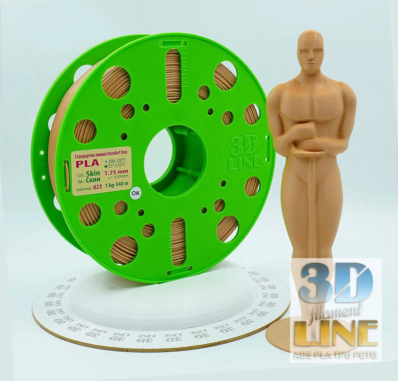 Load image into Gallery viewer, скин филамент, 3DLine иновации, изразителен 3D печат, творчески проекти, иновативни цветове, висококачествени материали, технологии за изкуство, креативни възможности, модерни изкуства, естетика на дизайна, разнообразие от цветове, стил и иновации